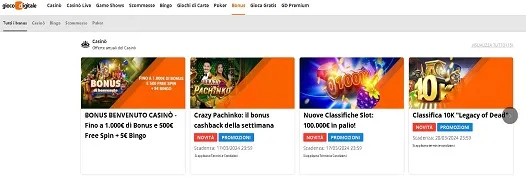 gioco digitale promozioni